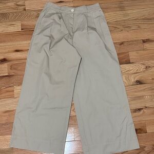 LOFT Wide Leg Pants in Beige